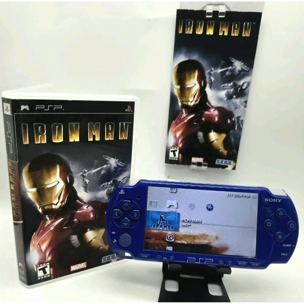 Iron Man Sony PSP 2008 CIB Complete Tested Marvel Sega Action Game ULUS-10347